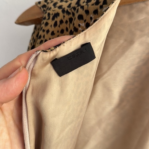 WREN 100% silk leopard print mini dress size Small - Picture 6 of 12